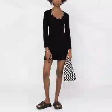 Alexander Wang FW21 Logo Jacquard Dress