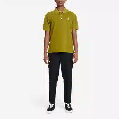 Maison Kitsune Polo Shirt Brown Green