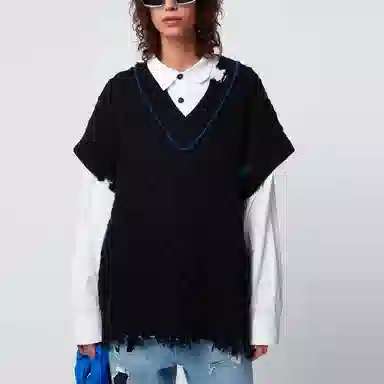 ADER ERROR x ZARA FW21 Wool Vest Black