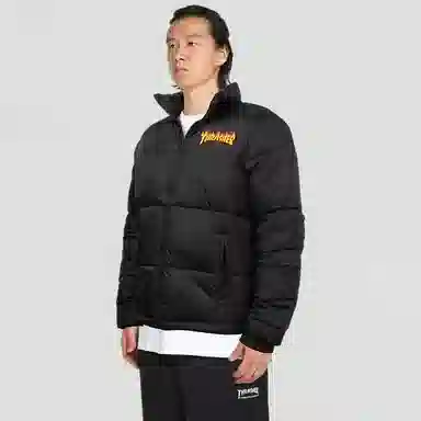 Thrasher Puffer Jacket Black