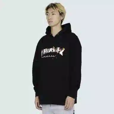 Thrasher Intro Burner Hooded Sweatshirt Black