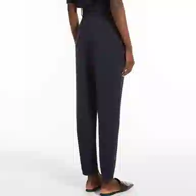 MaxMara Ariel High Waist Trousers Navy
