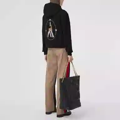 Burberry SS22 Deer Hoodie Black