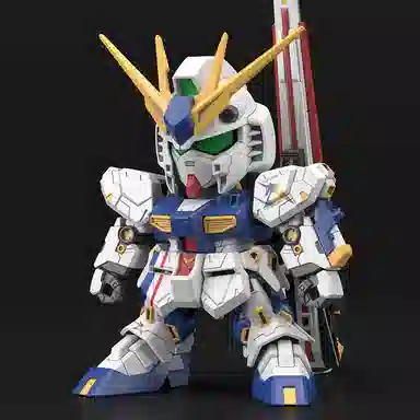 BANDAI RX-93 BB ffNu Q 8cm