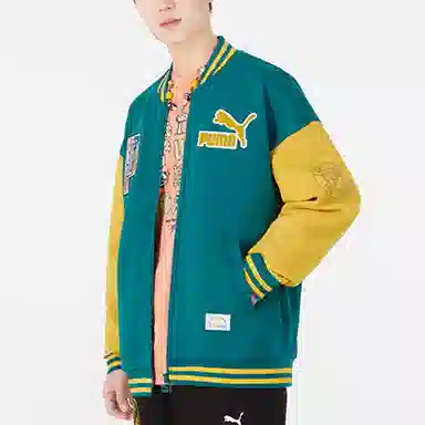 Puma Bomber Retro Jacket Green