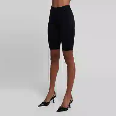 PRADA SS22 High Waist Shorts Black