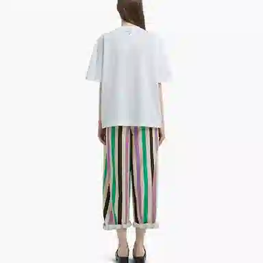 Prada SS22 Mermaid Print T-Shirt White