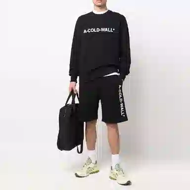A-COLD-WALL* SS22 Logo Crewneck Sweatshirt Black