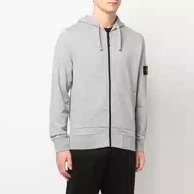 Stone Island Compass Badge Hoodie Grey