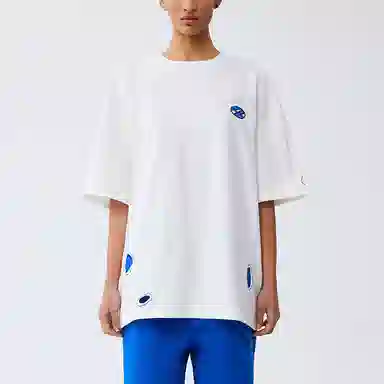 ADER ERROR Ivory Embroidered Logo T-Shirt