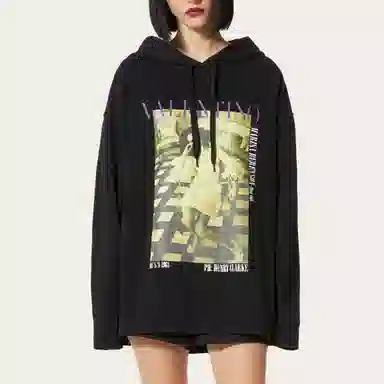 Valentino SS22 Hoodie Black