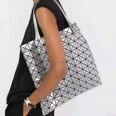 ISSEY MIYAKE Prism Tote Silver