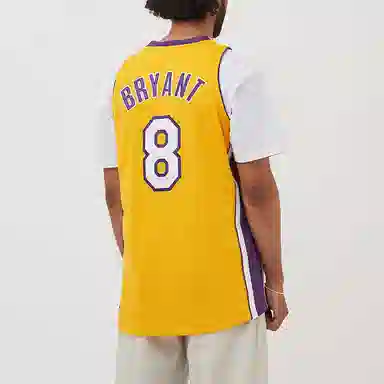 Mitchell & Ness NBA Finals 1999-00 Lakers Kobe 8 Yellow