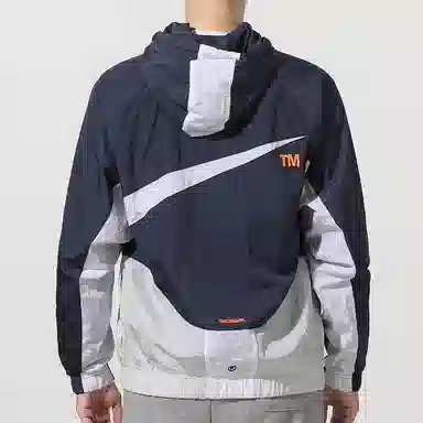 Nike Sportswear Swoosh Hooded Jacket Navy