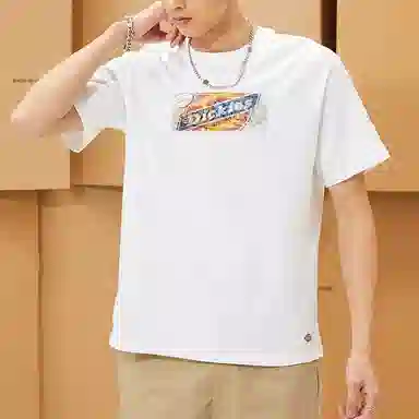Dickies SS22 Logo Print Crewneck T-Shirt White