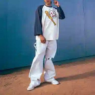 Drew House Play Ball Baseball Tee Navy