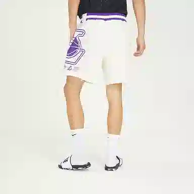 Nike Lakers Logo Basketball Shorts White
