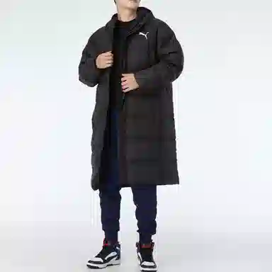PUMA Long Oversized Down Jacket Black
