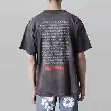 SAINT Mxxxxxx x Denim Tears SS22 Brown T-Shirt