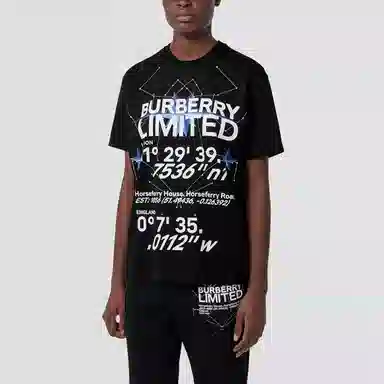 Burberry FW22 Logo Print T-Shirt Black