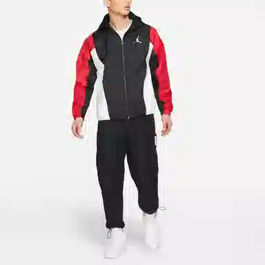 Jordan Logo Windbreaker Jacket Black