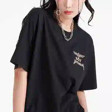 Boy London SS22 Logo Embroidered T-Shirt Black