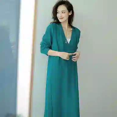 美洋 雅痞帅气轻薄长袖连衣裙 女款