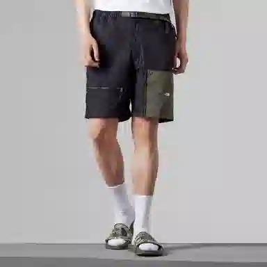 The North Face SS23 UE Windbreaker Shorts Blue Green