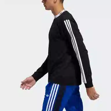 adidas originals Trefoil Rib Ls Tee Logo