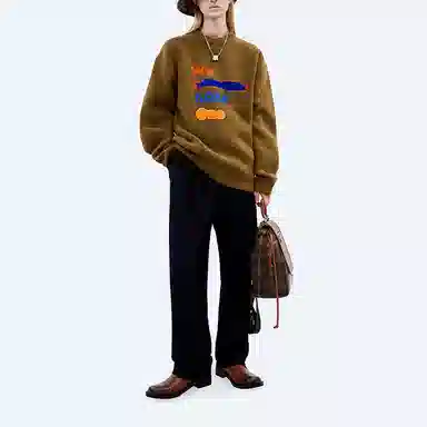 ADER ERROR FW21 Logo Sweater Brown