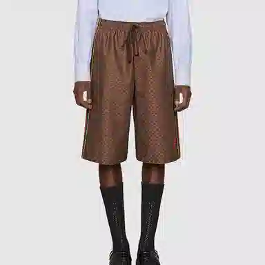 Gucci SS21 Silk Shorts Brown
