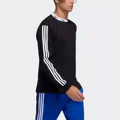 adidas originals Trefoil Rib Ls Tee Logo