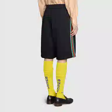 GUCCI FW21 GG Jacquard Bermuda Shorts Black