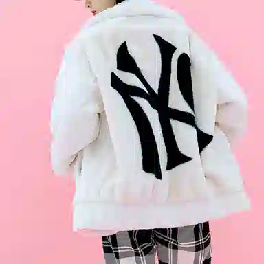 MLB Yankees Fleece Jacket White