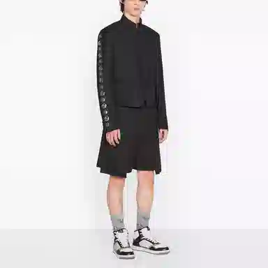 DIOR SS22 Satin Cargo Shorts Black