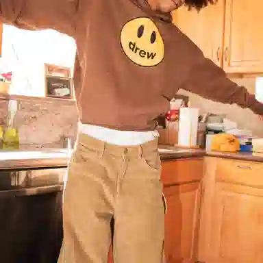 Drew House Mascot Deconstructed Hoodie Brown