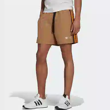 HUMAN MADE x adidas Originals Striped Shorts Brown