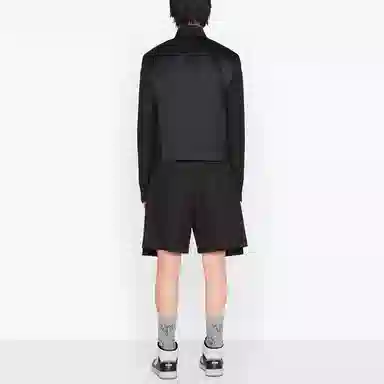 DIOR SS22 Satin Cargo Shorts Black