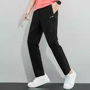 贵人鸟 纯色中腰直筒休闲裤 男款