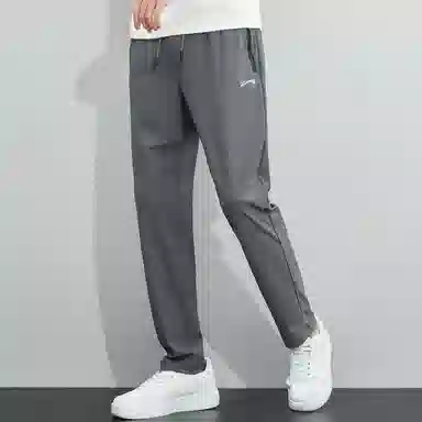 贵人鸟 纯色中腰直筒休闲裤 男款