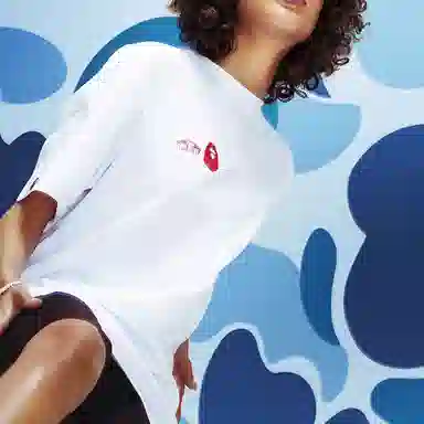 Vans BAPE SK8-Hi T-Shirt White