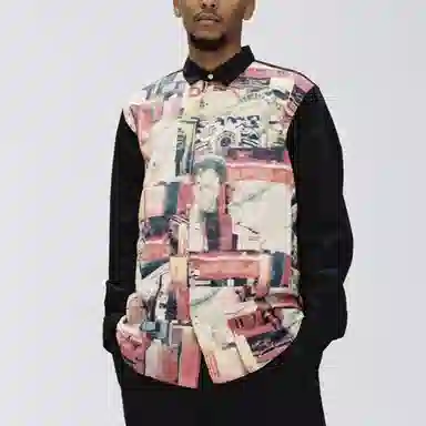 Supreme x Comme des Garcons SHIRT Patchwork Button Up Shirt Multicolor