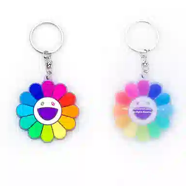 Takashi Murakami Kaikaikik FLOWER RUBBER KEYRING 5.5cm