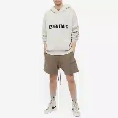Fear of God Essentials Knit Hoody Light Heather Oatmeal