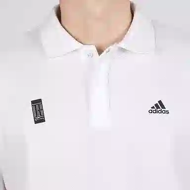 adidas WJ Polo Badge Short Sleeve White