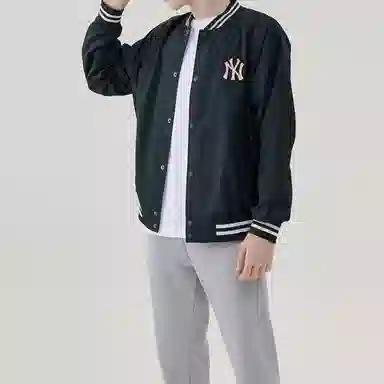 MLB x Disney Yankees Baseball Jacket Black
