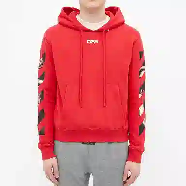 OFF-WHITE Hoodie Red