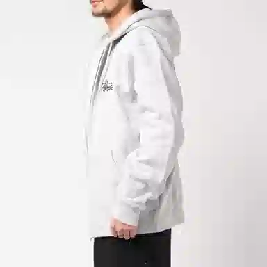 Stussy BASIC ZIP HOOD logo