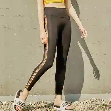 NERDY Logo High Waist Leggings Black