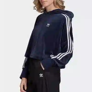 adidas Originals Cropped Hoodie Navy
